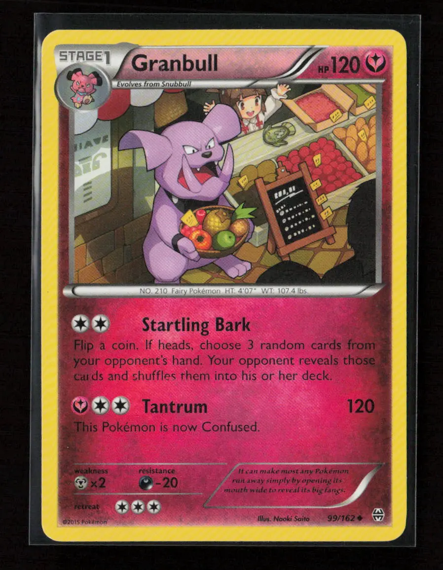 Granbull Uncommon Xy - Breakthrough 99/162 Lp 1