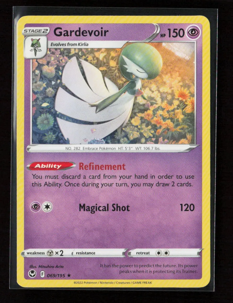 Gardevoir Rare Swsh12: Silver Tempest 069/195 Lp 1