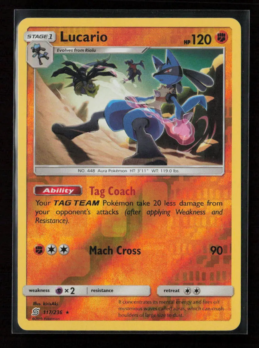 Lucario Rare Sm - Unified Minds 117/236 Nm 1