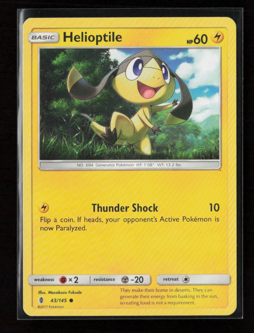 Helioptile Common Sm - Guardians Rising 43/145 Lp 1