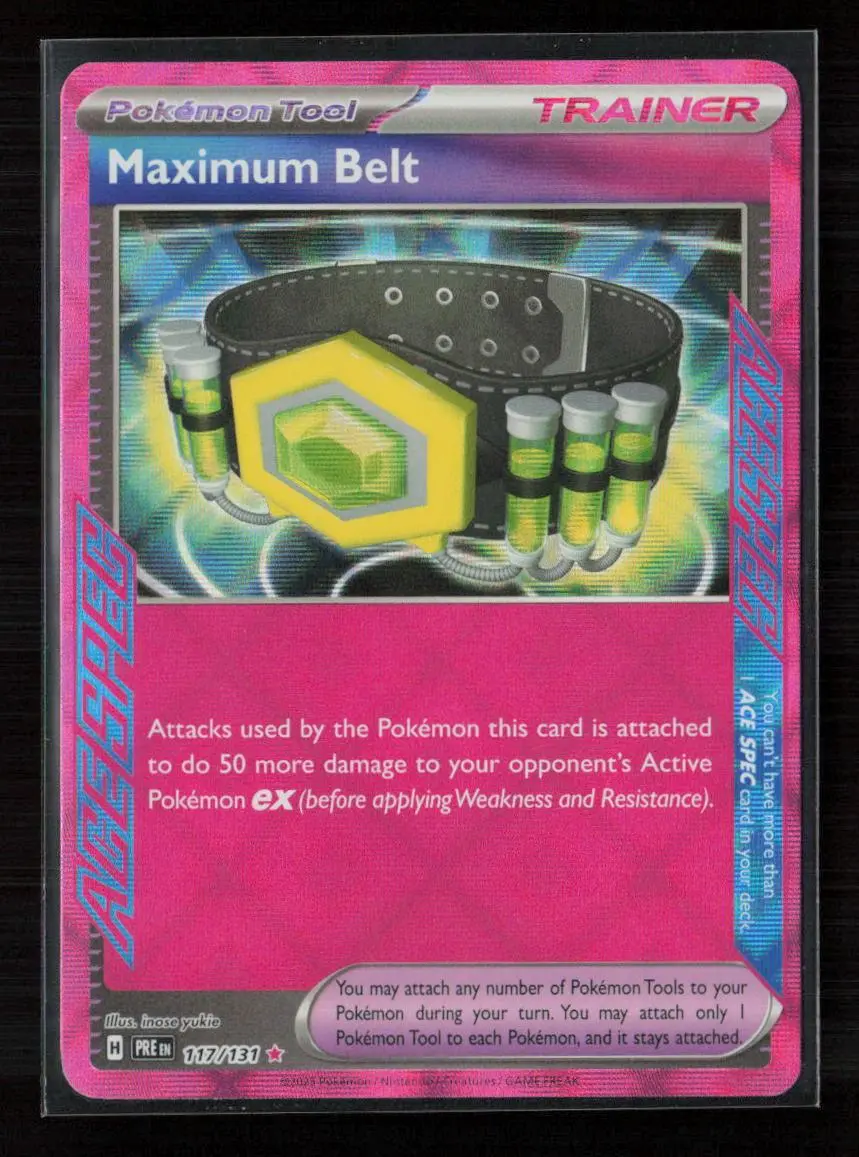 Maximum Belt Ace Spec Rare Sv: Prismatic Evolutions 117/131 Nm 1