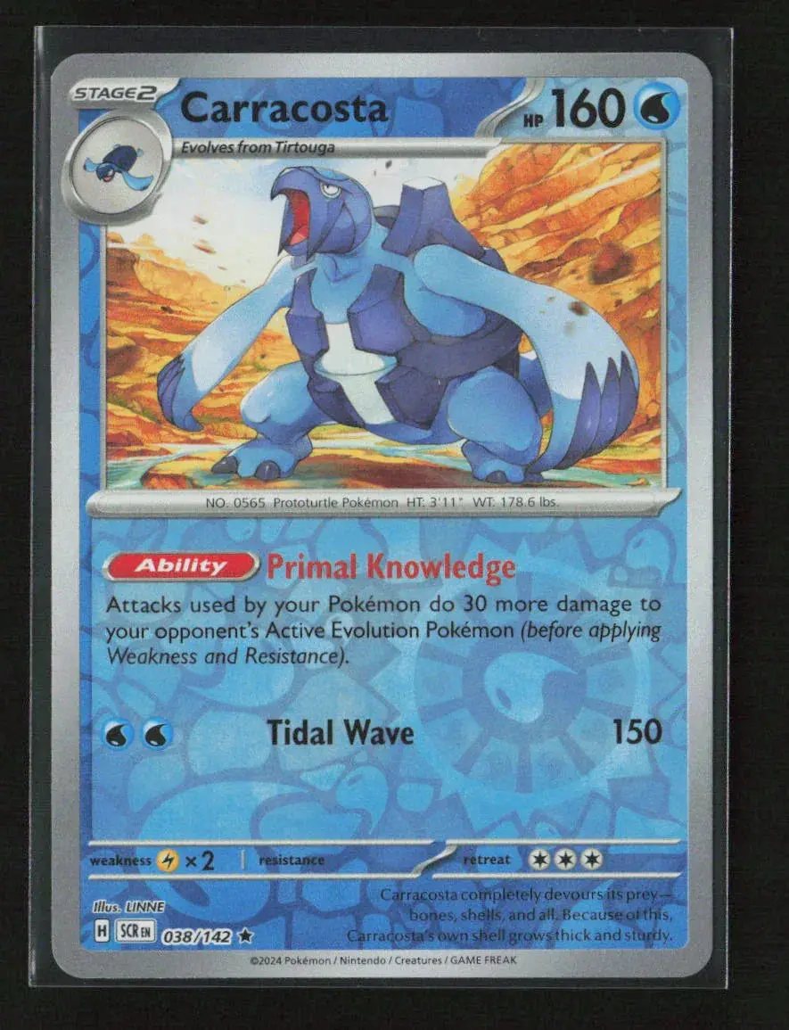 Carracosta Rare Sv07: Stellar Crown 038/142 Nm 1
