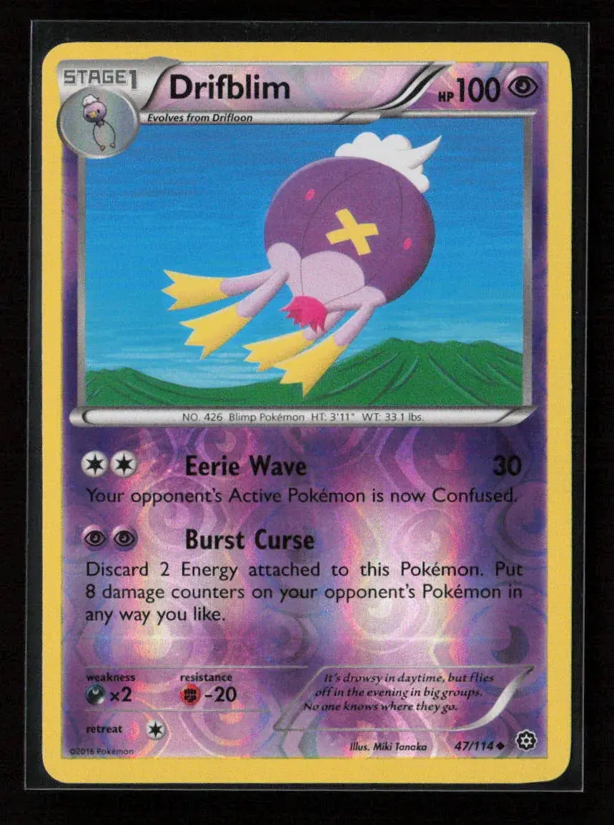 Drifblim Uncommon Xy - Steam Siege 47/114 Nm 1