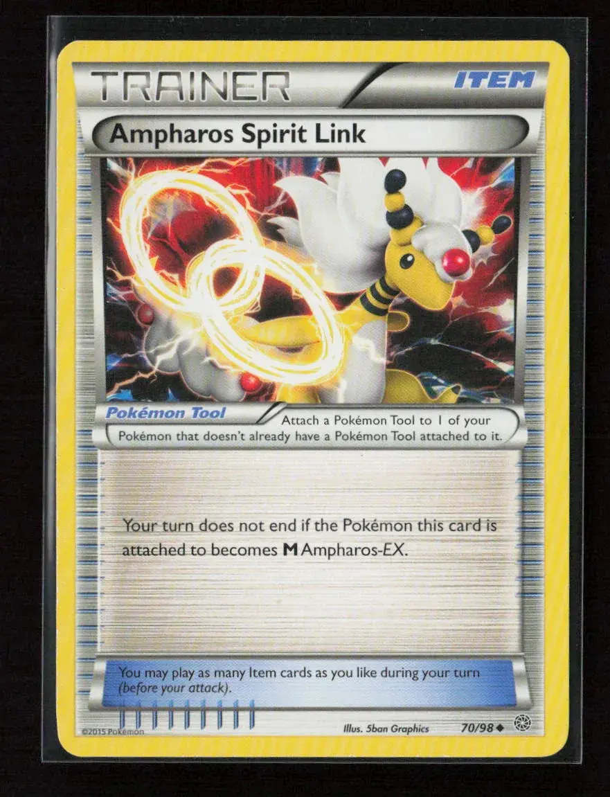Ampharos Spirit Link Uncommon Xy - Ancient Origins 70/98 Lp 1