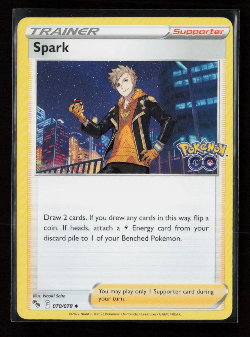 Spark Uncommon Pokemon Go 070/078 Nm 1