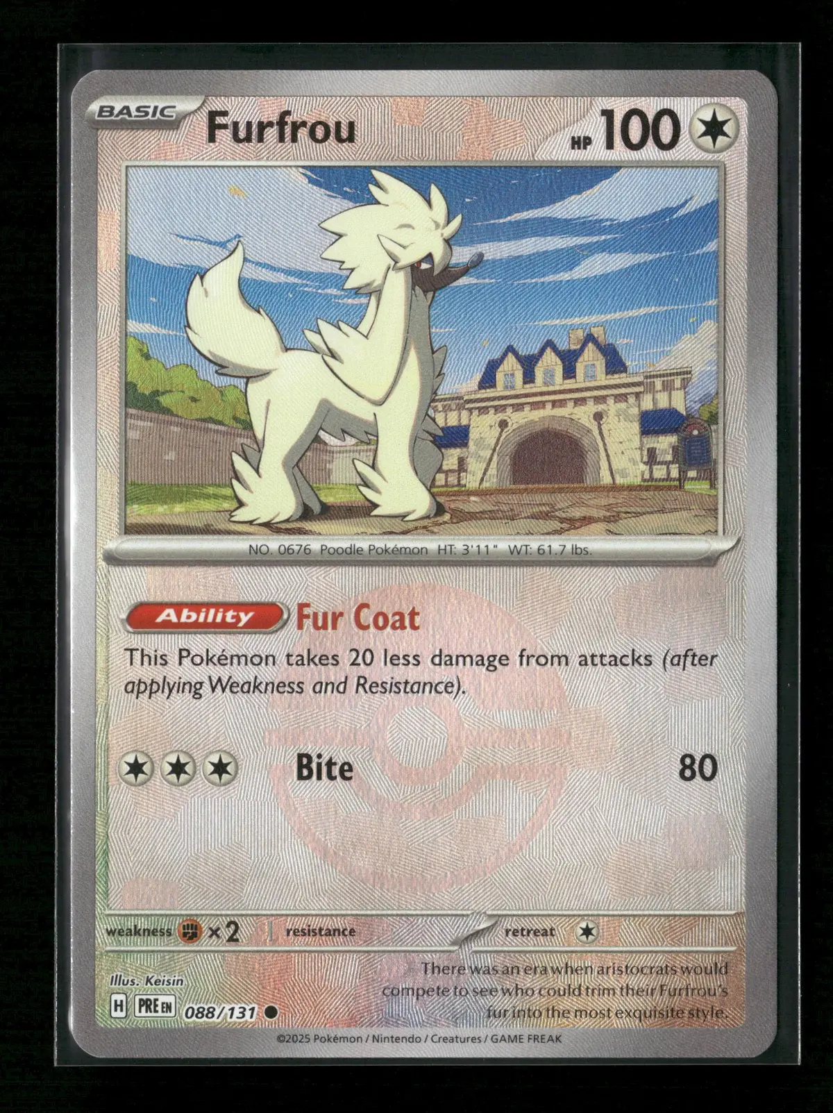 Furfrou (Poke Ball Pattern) Common Sv: Prismatic Evolutions 088/131 Nm 1