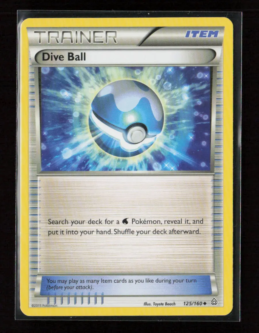 Dive Ball Uncommon Xy - Primal Clash 125/160 Lp 1