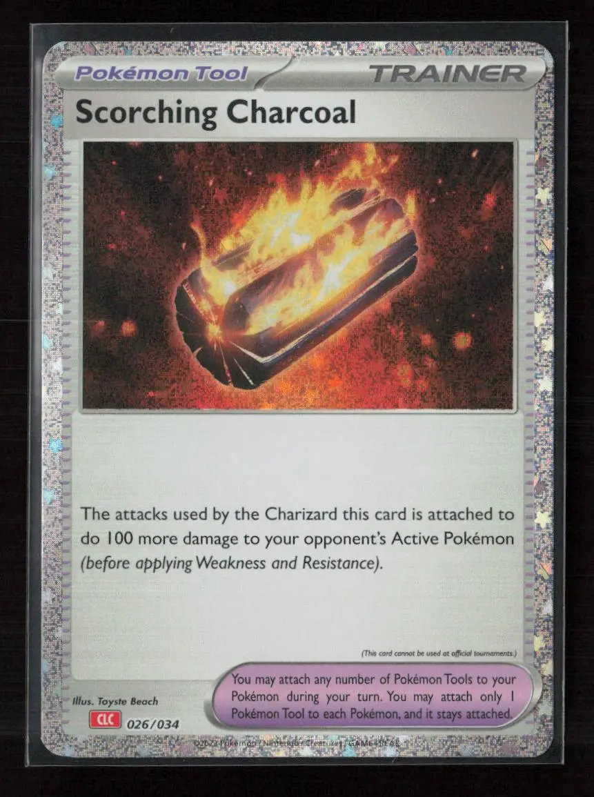 Scorching Charcoal Classic Collection Trading Card Game Classic 026/034 Nm 1