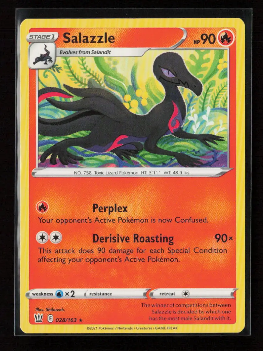 Salazzle Rare Swsh05: Battle Styles 028/163 Lp 1