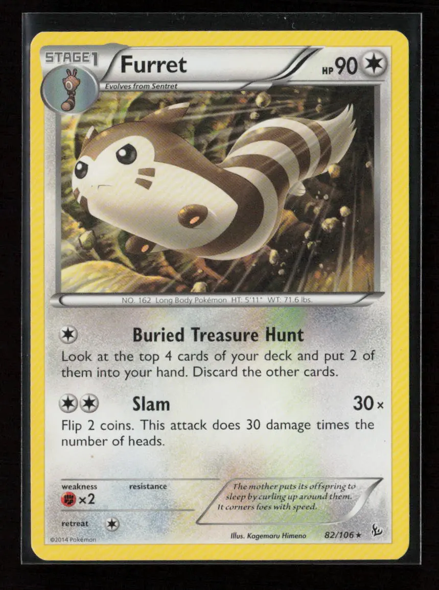 Furret Rare Xy - Flashfire 82/106 Lp 1