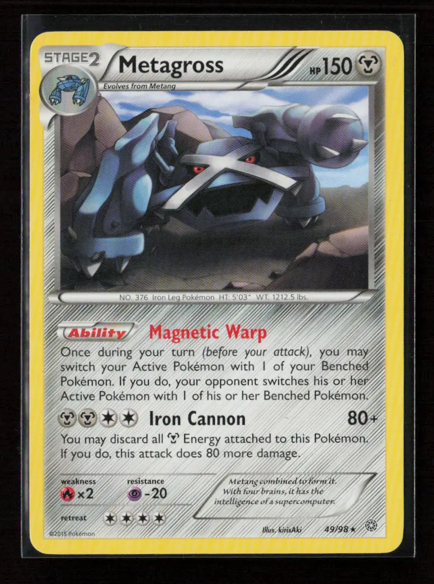 Metagross (49) Rare Xy - Ancient Origins 49/98 Lp 1