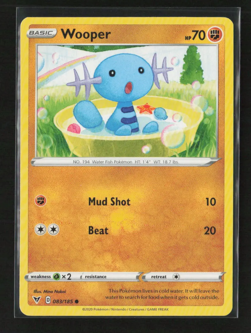 Wooper Common Swsh04: Vivid Voltage 083/185 Lp 1