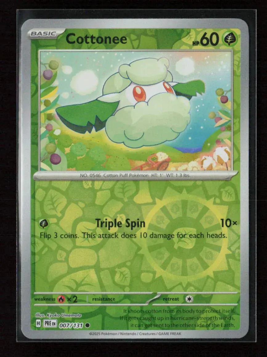 Cottonee Common Sv: Prismatic Evolutions 007/131 Nm 1