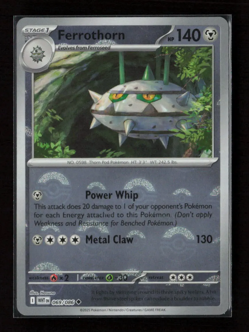 Ferrothorn (Poke Ball Pattern) Uncommon Sv: White Flare 069/086 Nm 1