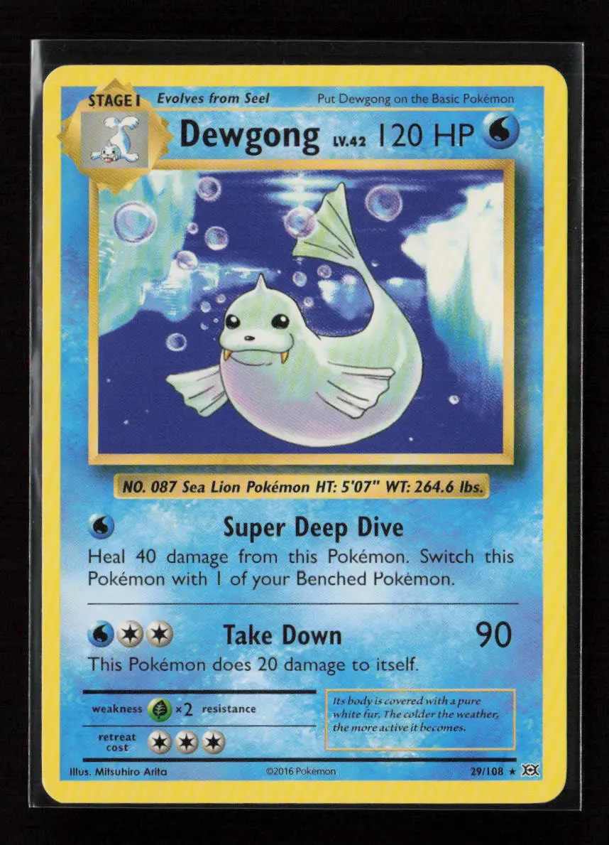 Dewgong Rare Xy - Evolutions 29/108 Lp 1
