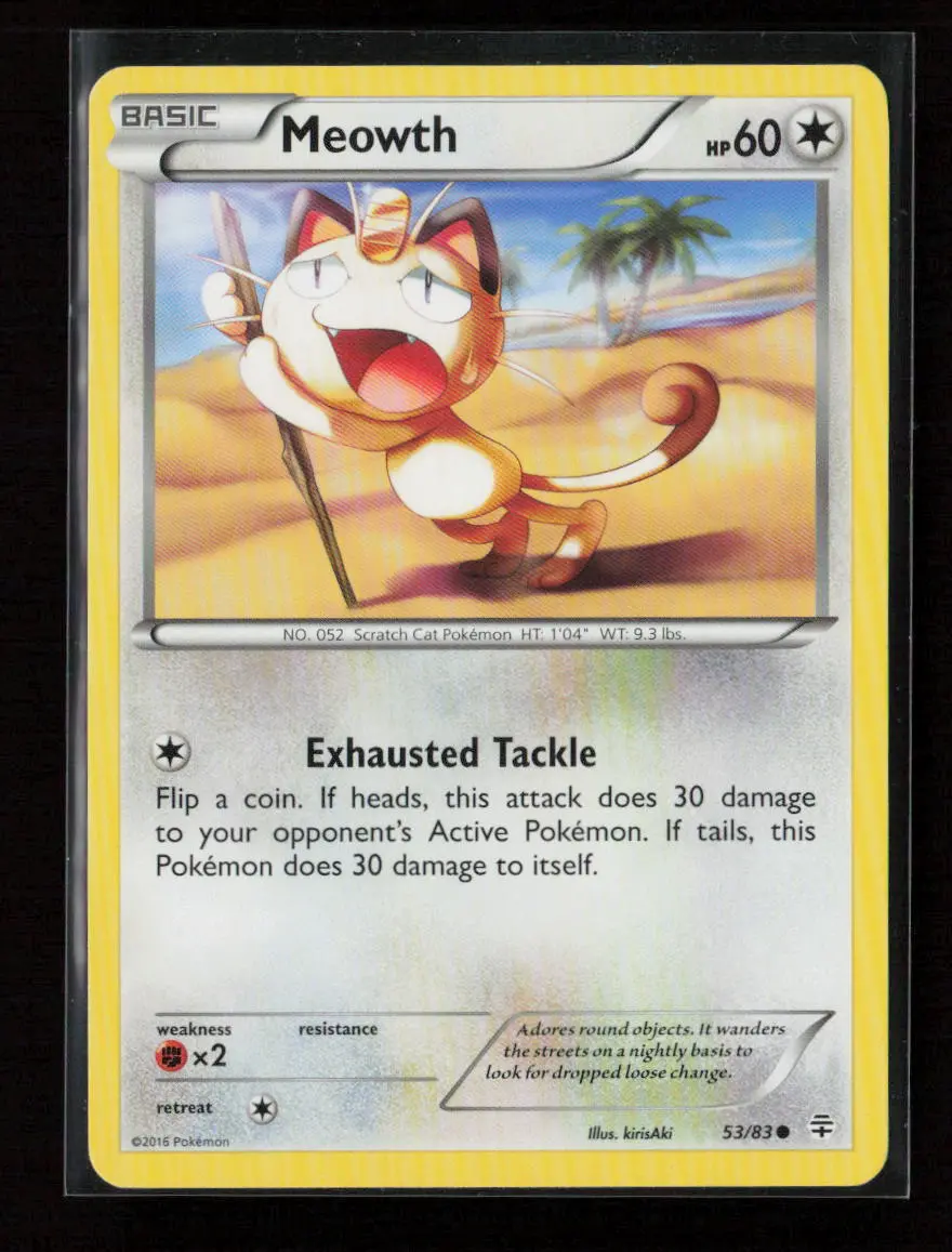 Meowth Common Generations 53/83 Lp 1
