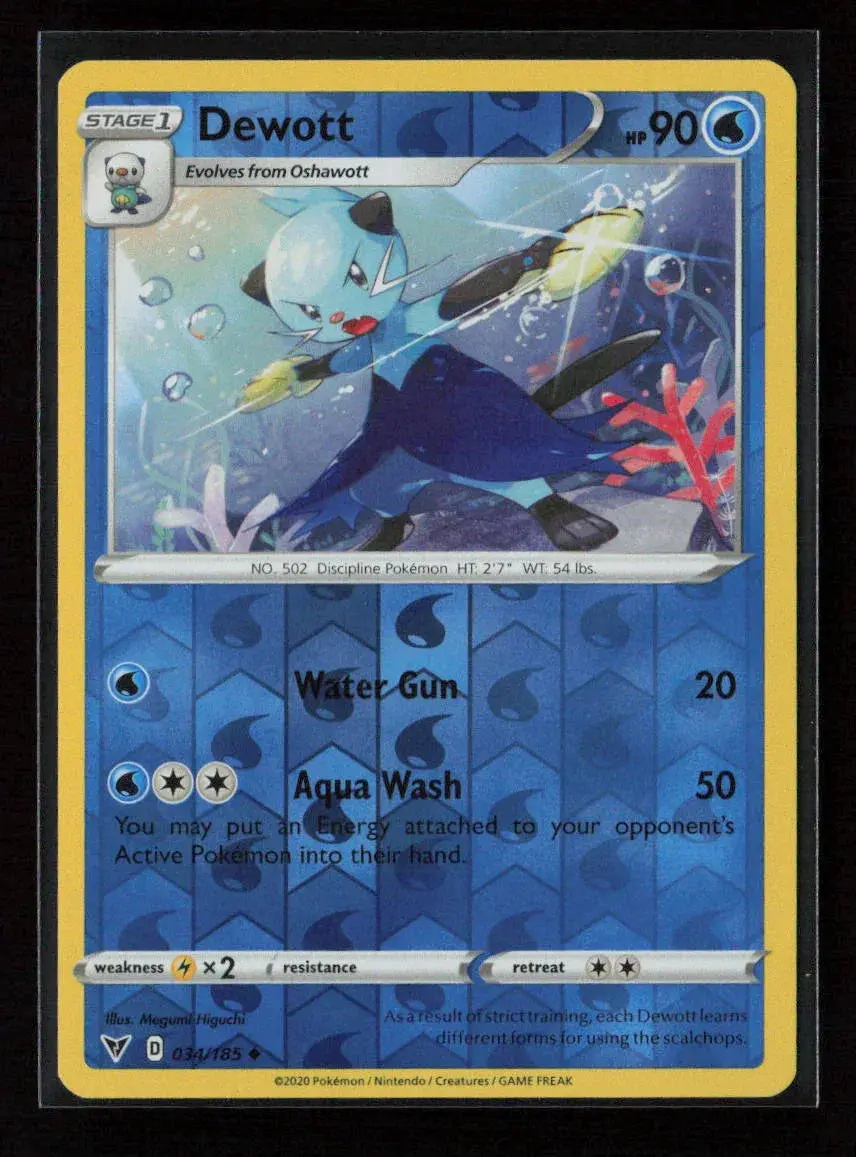 Dewott Uncommon Swsh04: Vivid Voltage 034/185 Lp 1