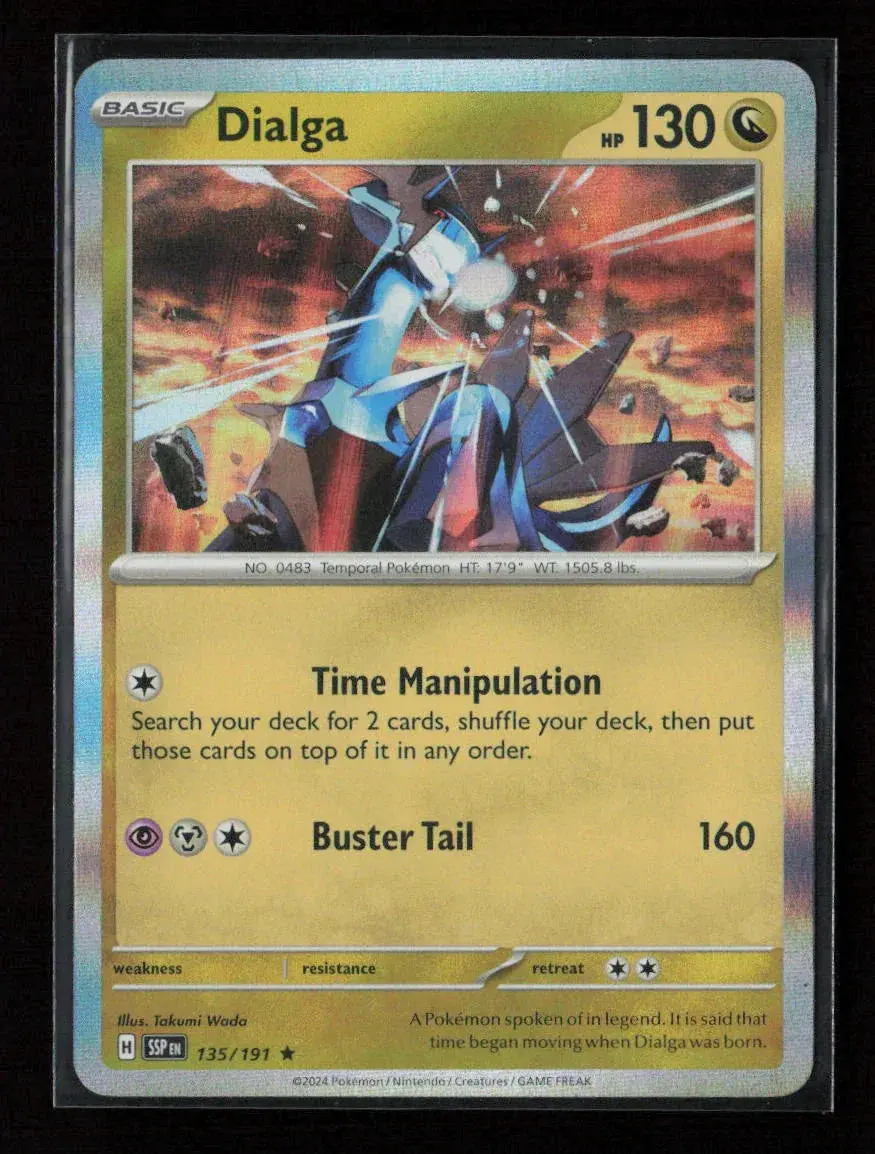 Dialga Rare Sv08: Surging Sparks 135/191 Nm 1
