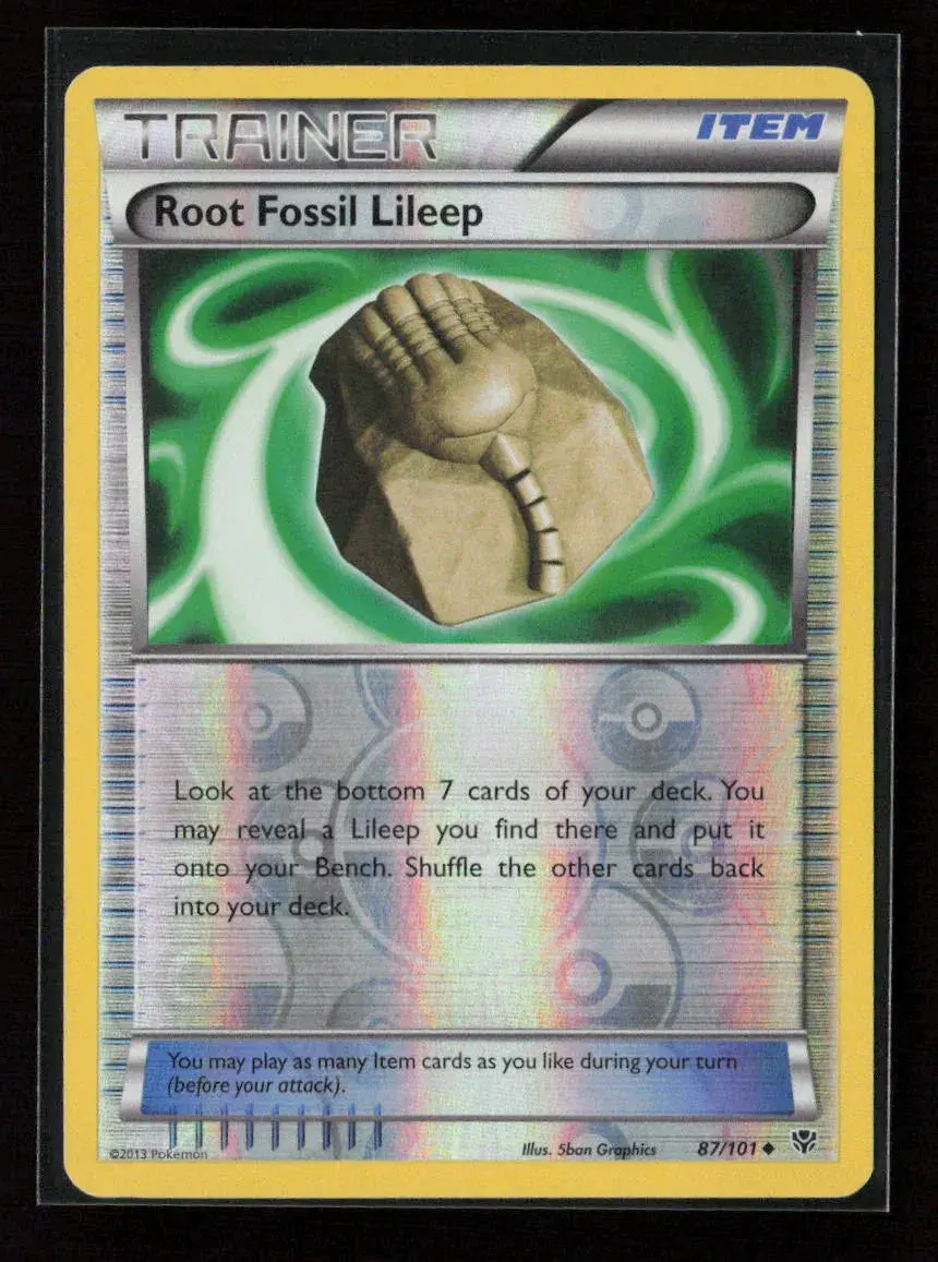 Root Fossil Lileep Uncommon Plasma Blast 87/101 Lp 1