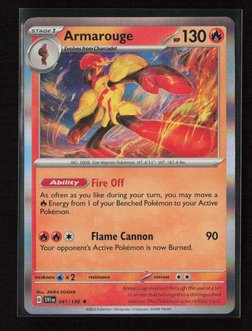 Armarouge Rare Sv01: Scarlet & Violet Base Set 041/198 Nm 1