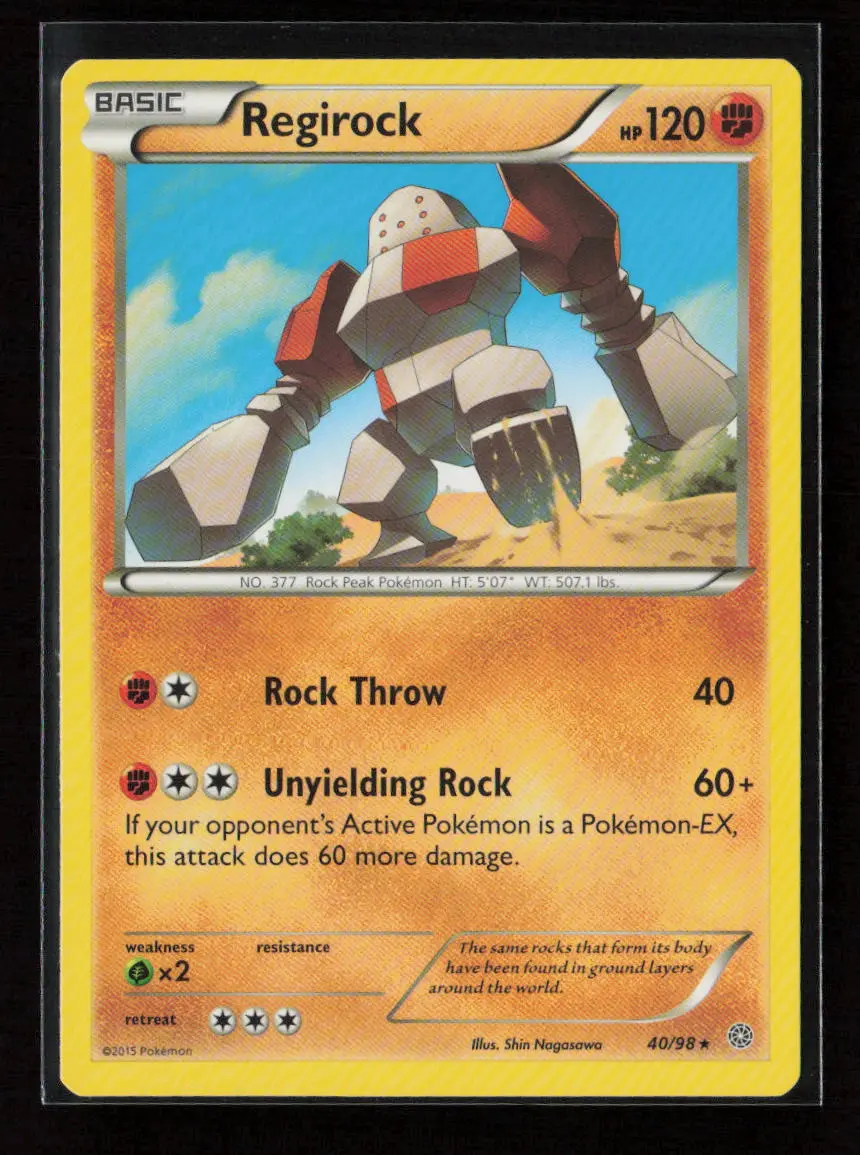 Regirock Rare Xy - Ancient Origins 40/98 Lp 1