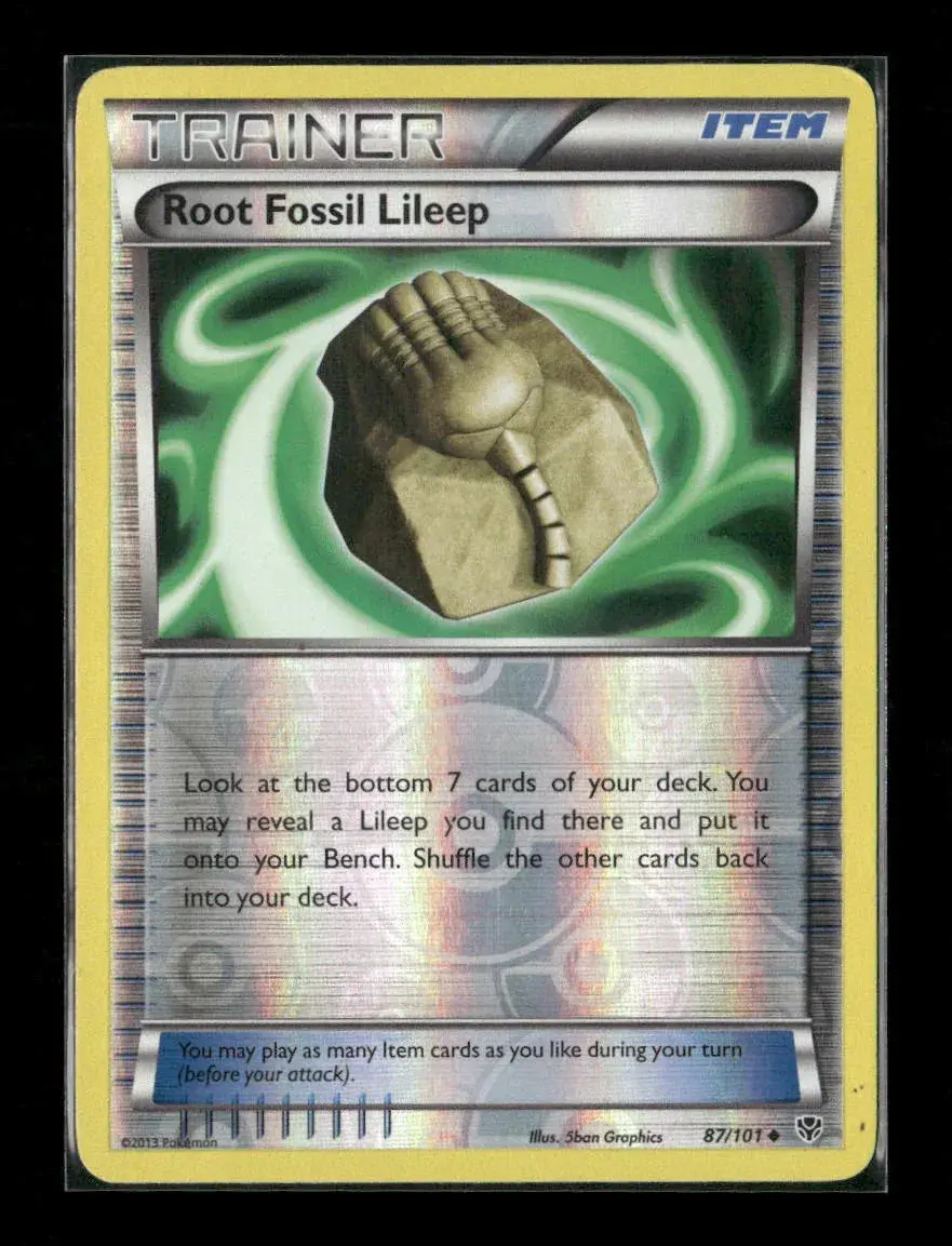 Root Fossil Lileep Uncommon Plasma Blast 87/101 Lp 1