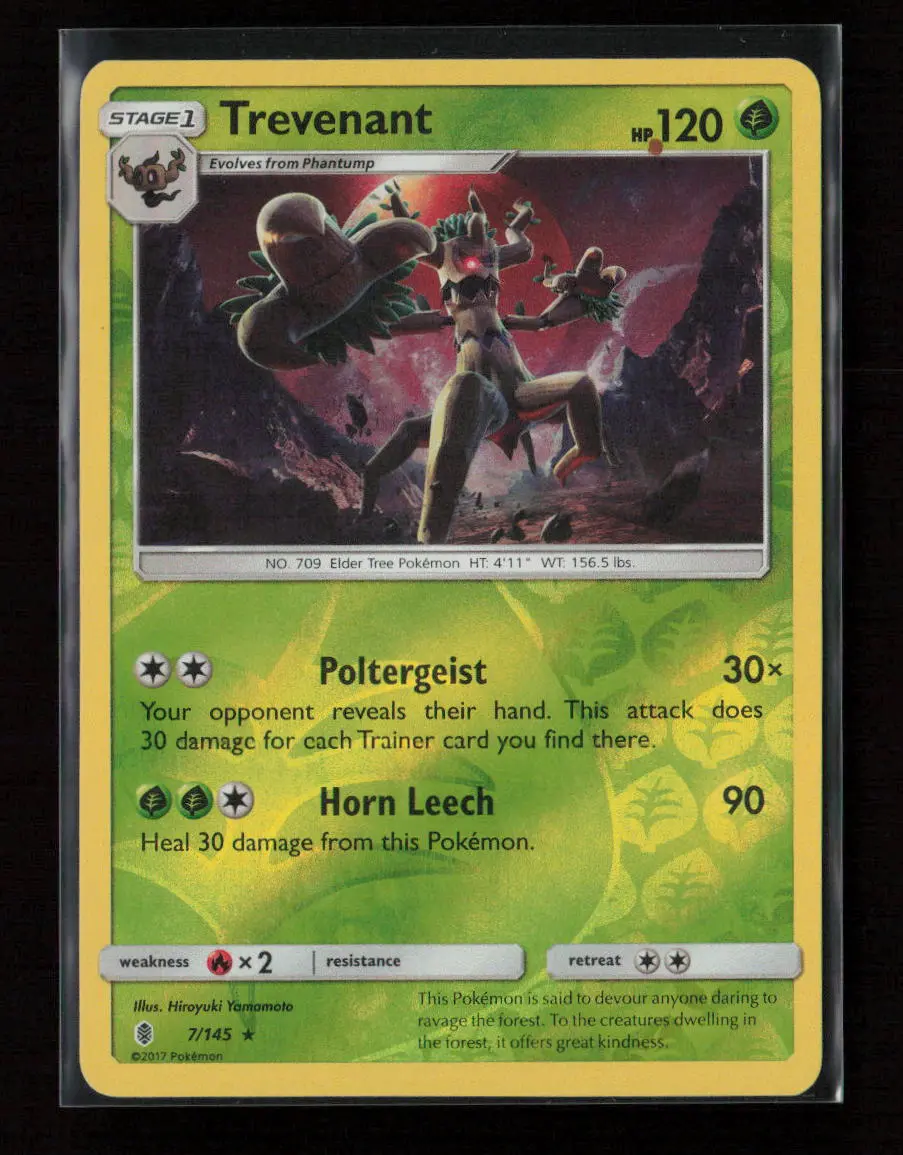 Trevenant Rare Sm - Guardians Rising 7/145 Nm 1