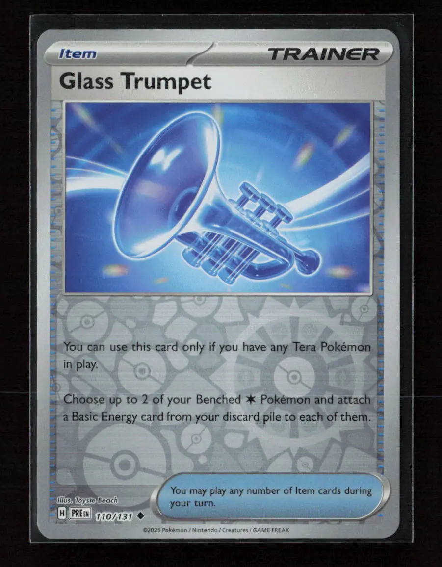 Glass Trumpet Uncommon Sv: Prismatic Evolutions 110/131 Nm 1