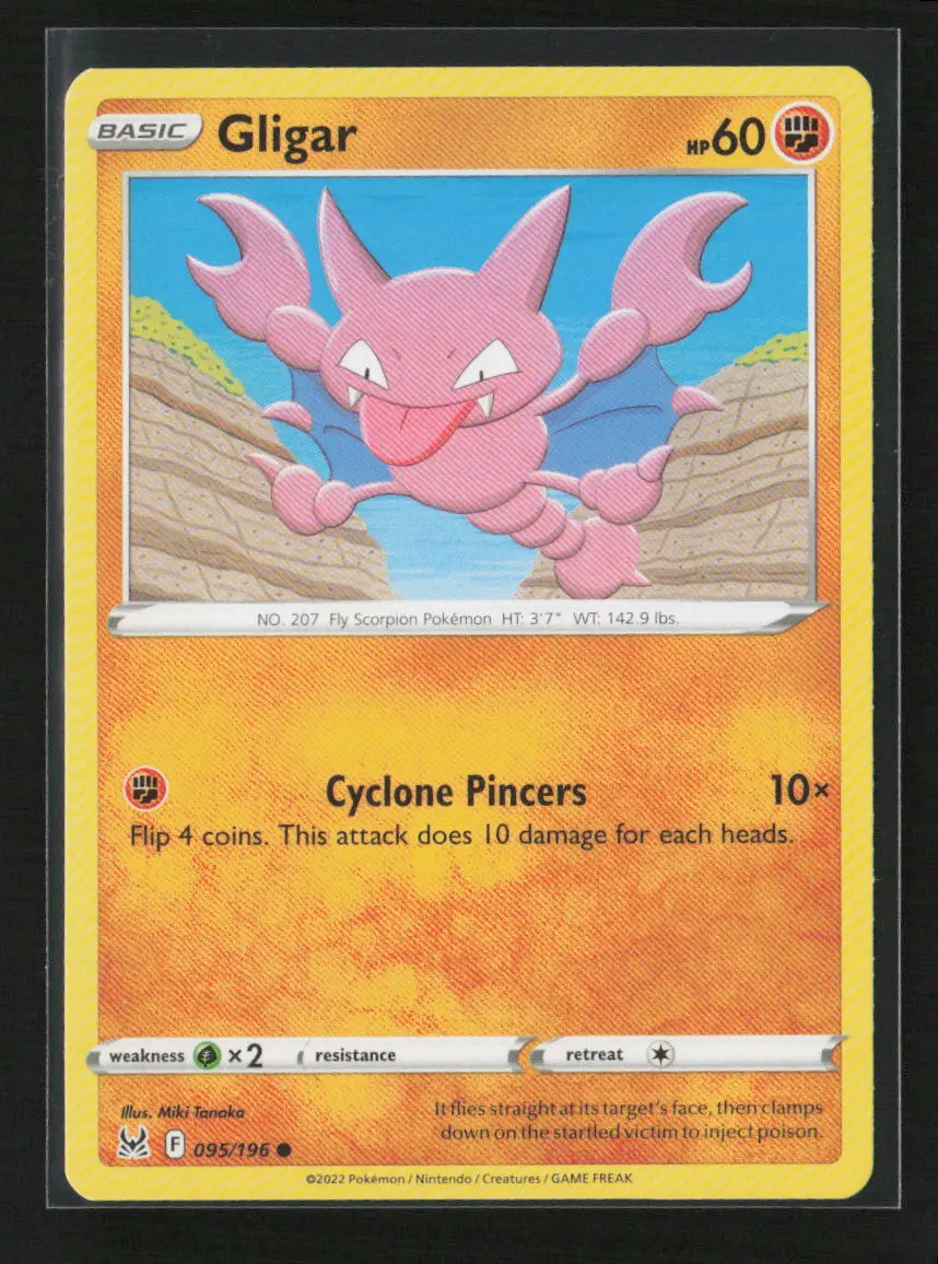 Gligar Common Swsh11: Lost Origin 095/196 Nm 1