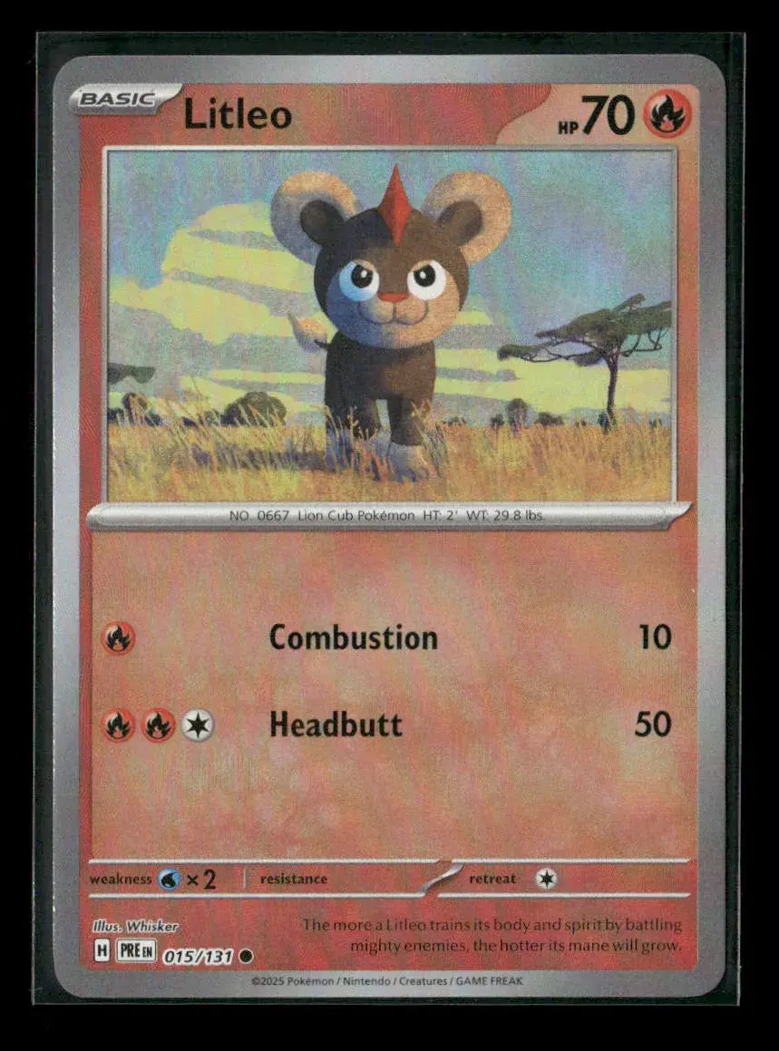 Litleo (Poke Ball Pattern) Common Sv: Prismatic Evolutions 015/131 Nm 1