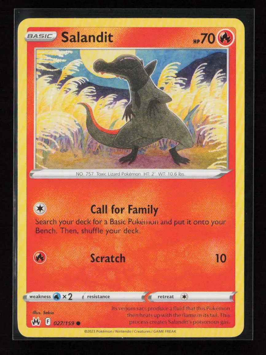 Salandit Common Crown Zenith 027/159 Lp 1