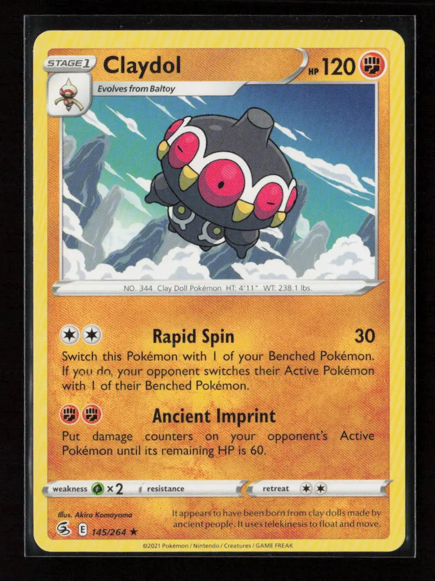 Claydol Rare Swsh08: Fusion Strike 145/264 Nm 1