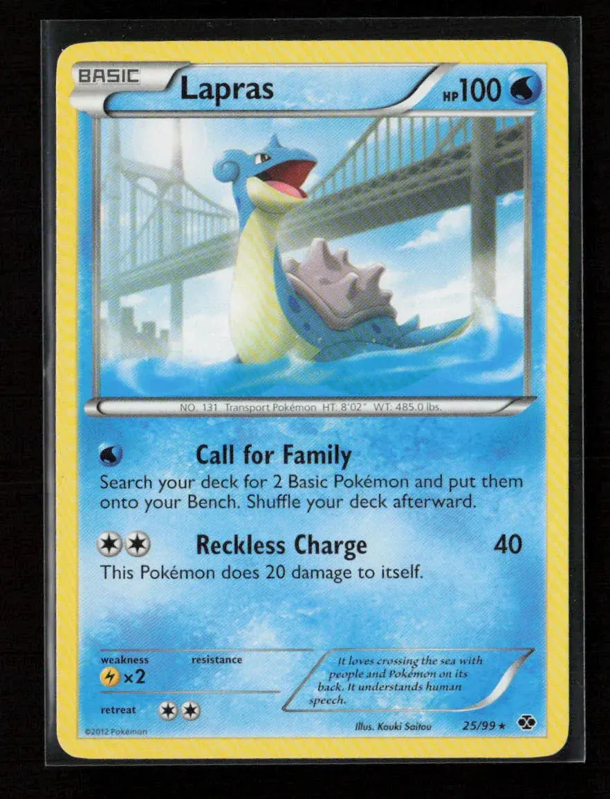 Lapras (25) Rare Next Destinies 25/99 Lp 1
