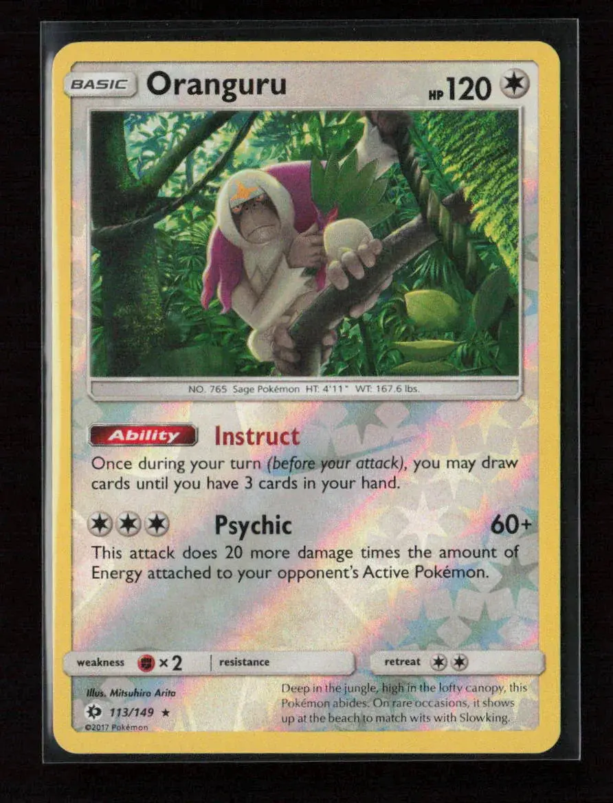 Oranguru Holo Rare Sm Base Set 113/149 Nm 1