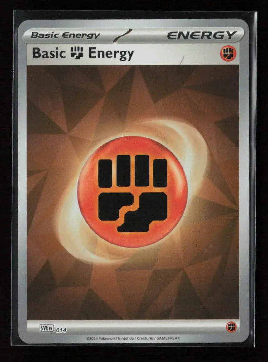 Basic Fighting Energy (Cracked Ice Holo) Common Sve: Scarlet & Violet Energies 014 Nm 1