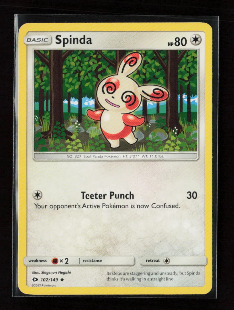 Spinda Uncommon Sm Base Set 102/149 Lp 1