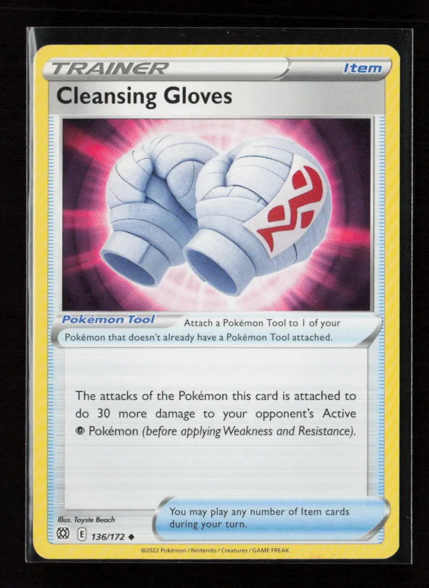 Cleansing Gloves Uncommon Swsh09: Brilliant Stars 136/172 Lp 1