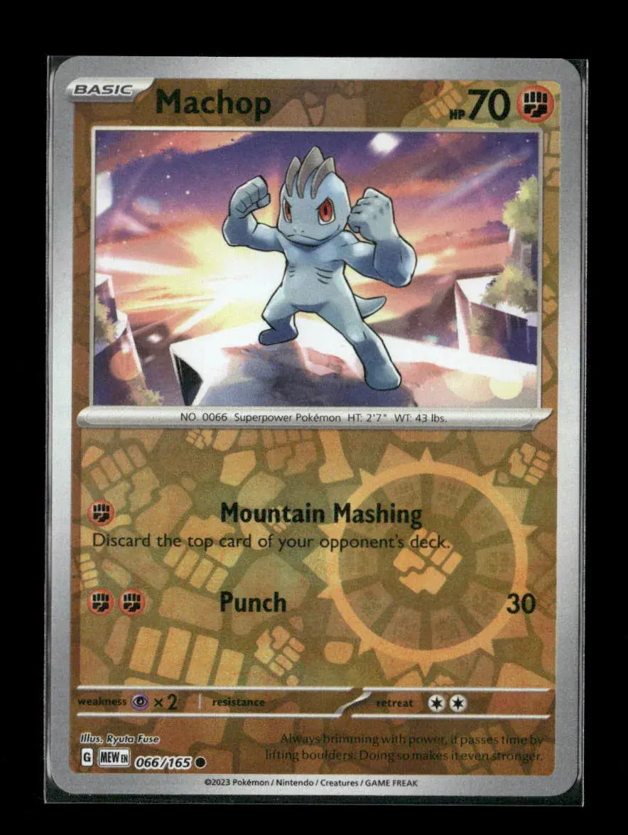 Machop Common Sv: Scarlet & Violet 151 066/165 Lp 1