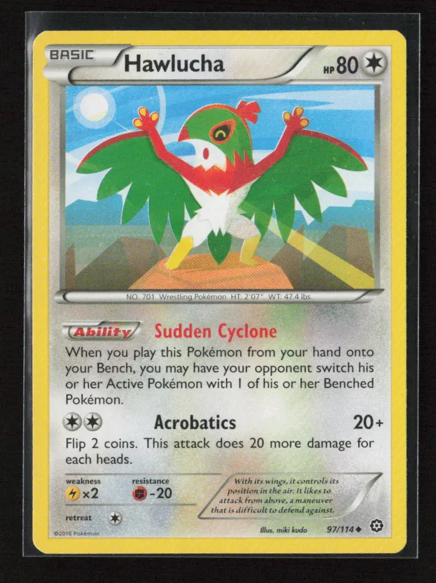 Hawlucha Uncommon Xy - Steam Siege 97/114 Lp 1