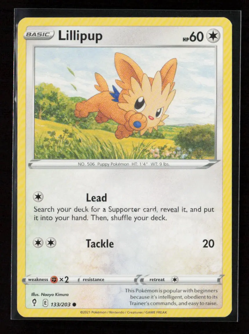 Lillipup Common Swsh07: Evolving Skies 133/203 Lp 1