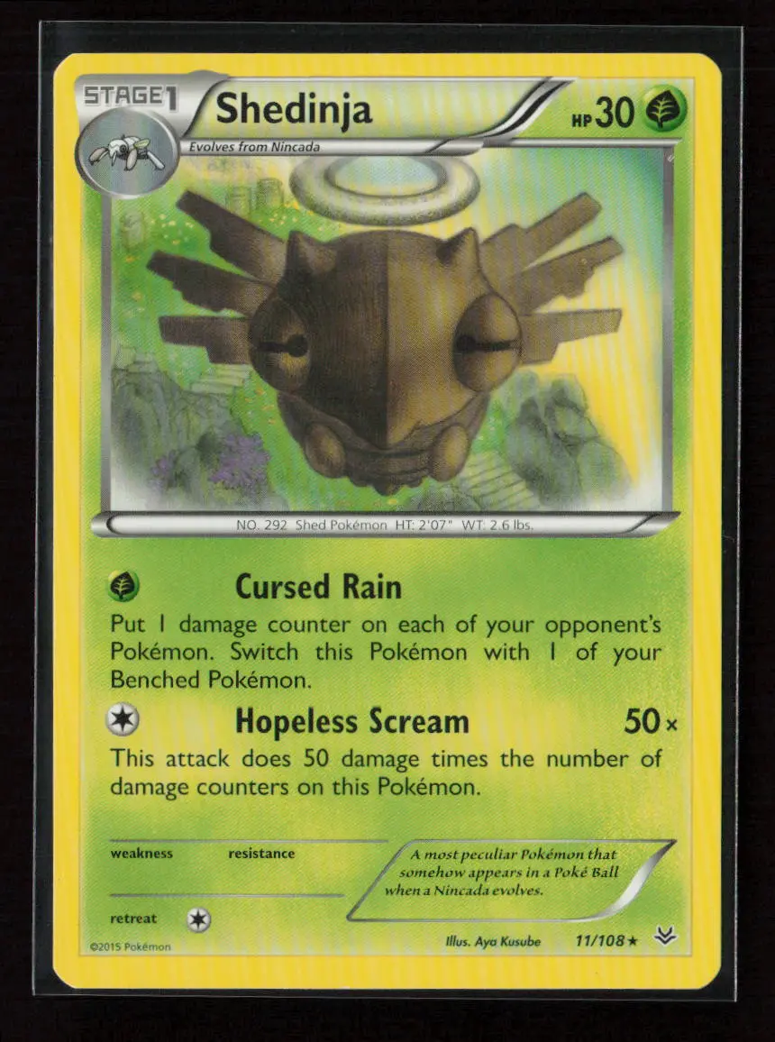 Shedinja Rare Xy - Roaring Skies 11/108 Lp 1