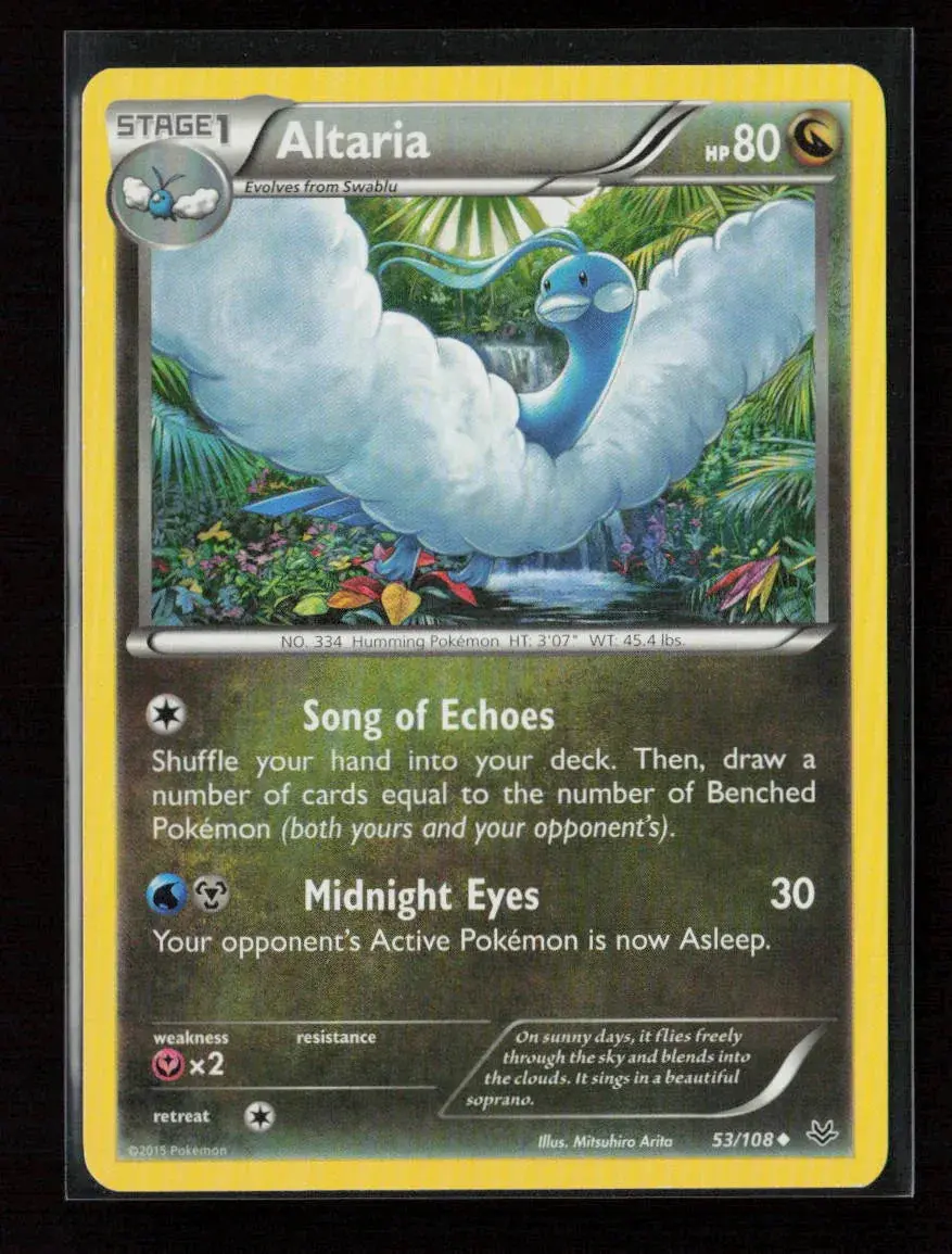 Altaria (53) Uncommon Xy - Roaring Skies 53/108 Lp 1