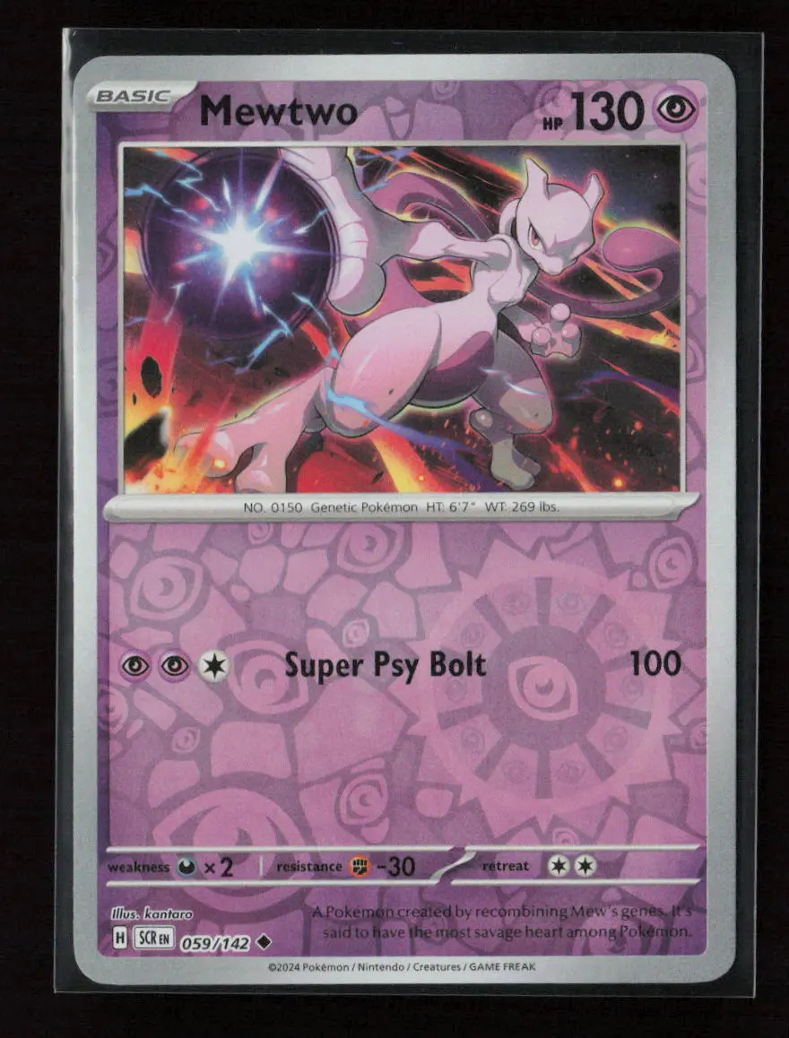 Mewtwo Uncommon Sv07: Stellar Crown 059/142 Nm 1