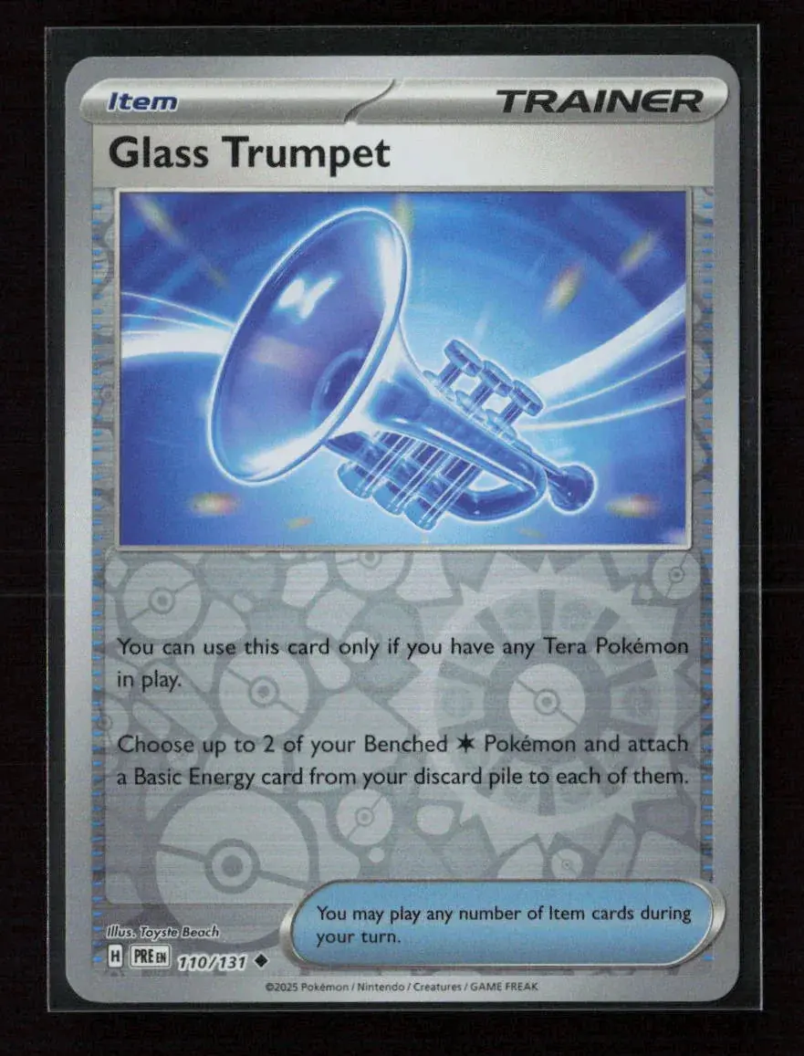 Glass Trumpet Uncommon Sv: Prismatic Evolutions 110/131 Nm 1
