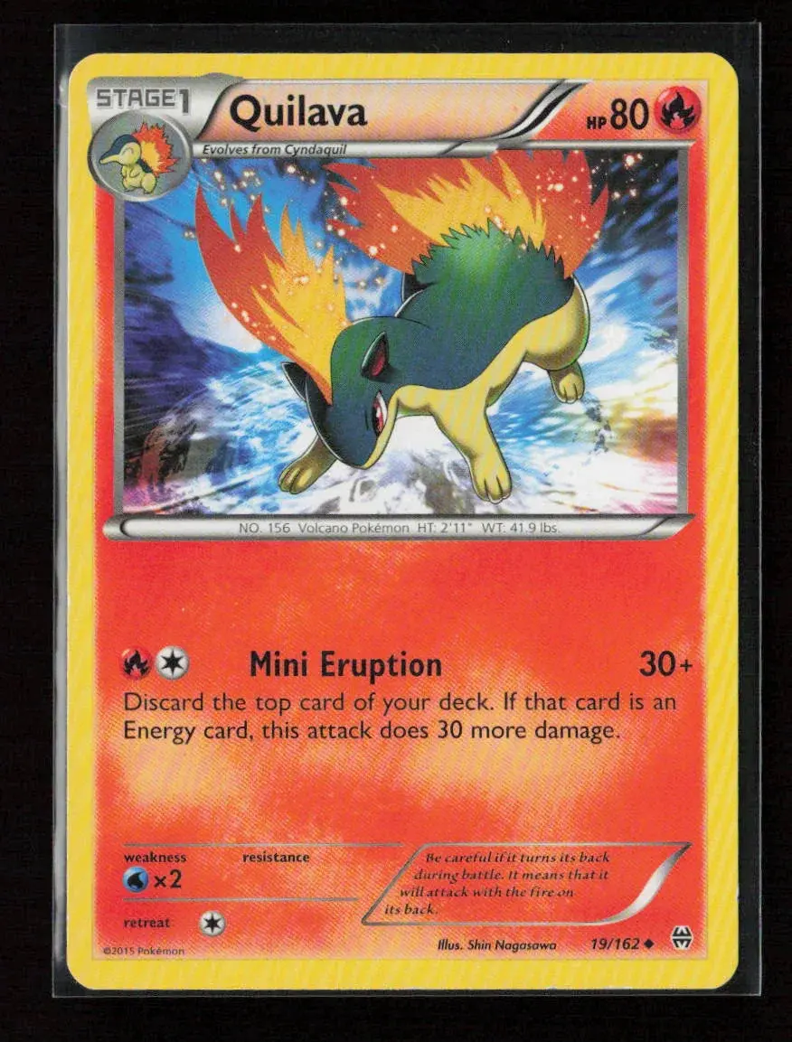 Quilava Uncommon Xy - Breakthrough 19/162 Mp 1
