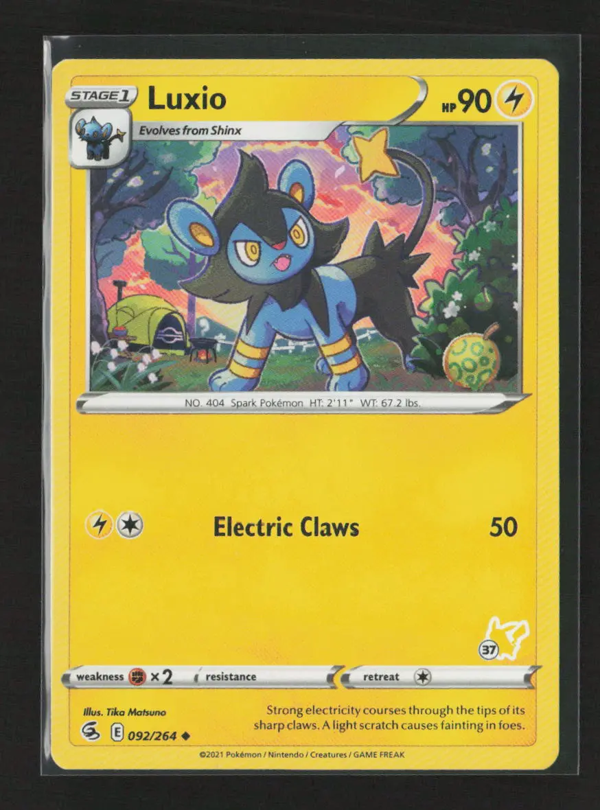 Luxio -  (#14 Pikachu Stamped) Promo Battle Academy 2022 092/264 Lp 1