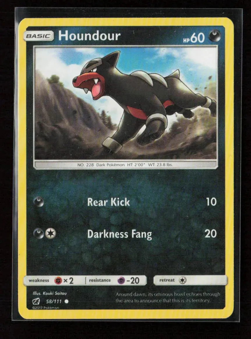 Houndour Common Sm - Crimson Invasion 58/111 Lp 1
