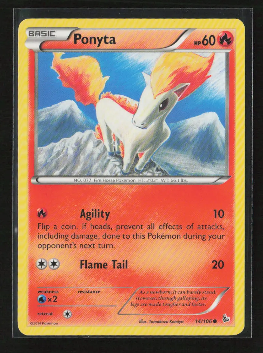 Ponyta Common Xy - Flashfire 14/106 Lp 1