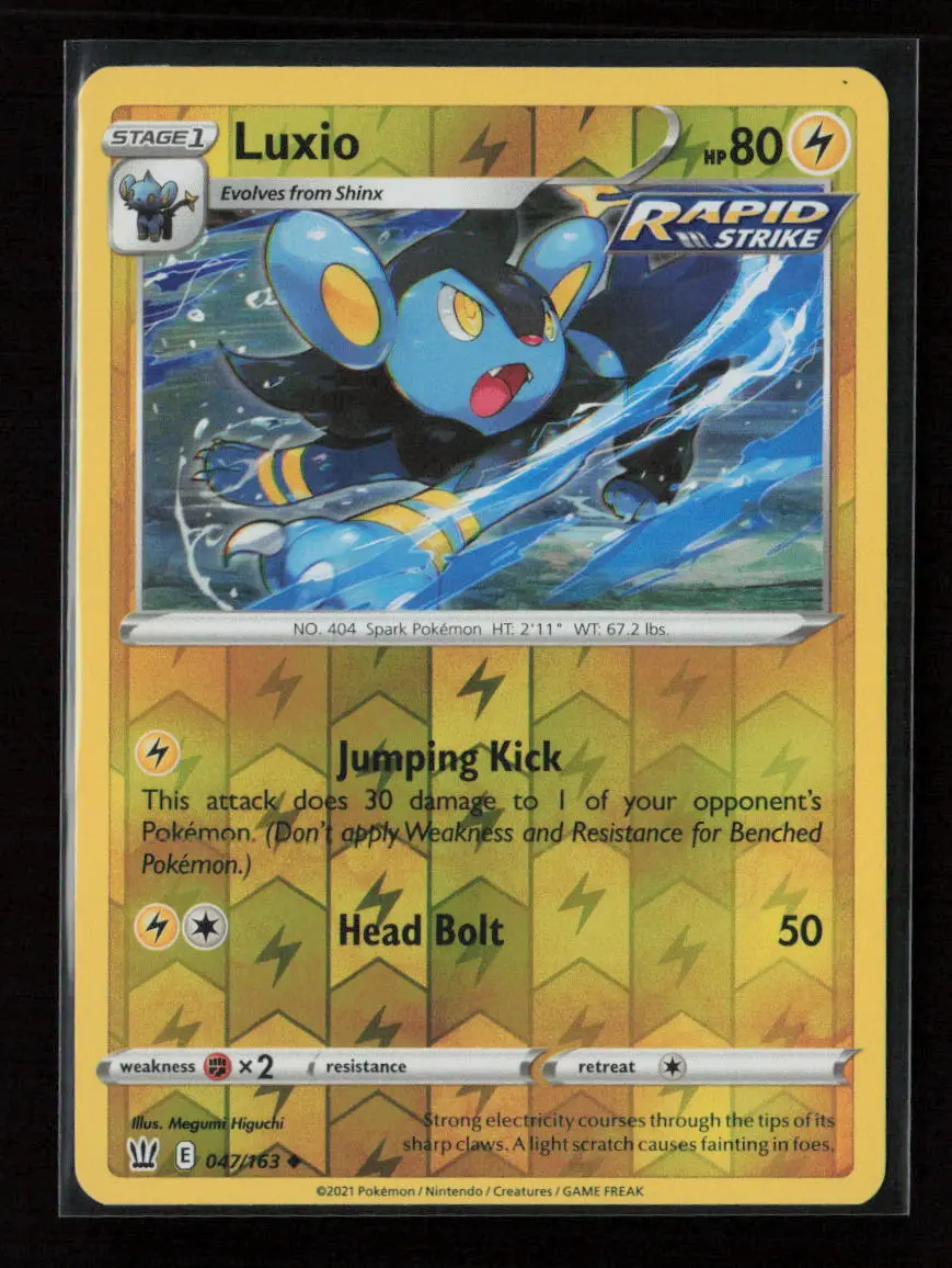 Luxio Uncommon Swsh05: Battle Styles 047/163 Lp 1