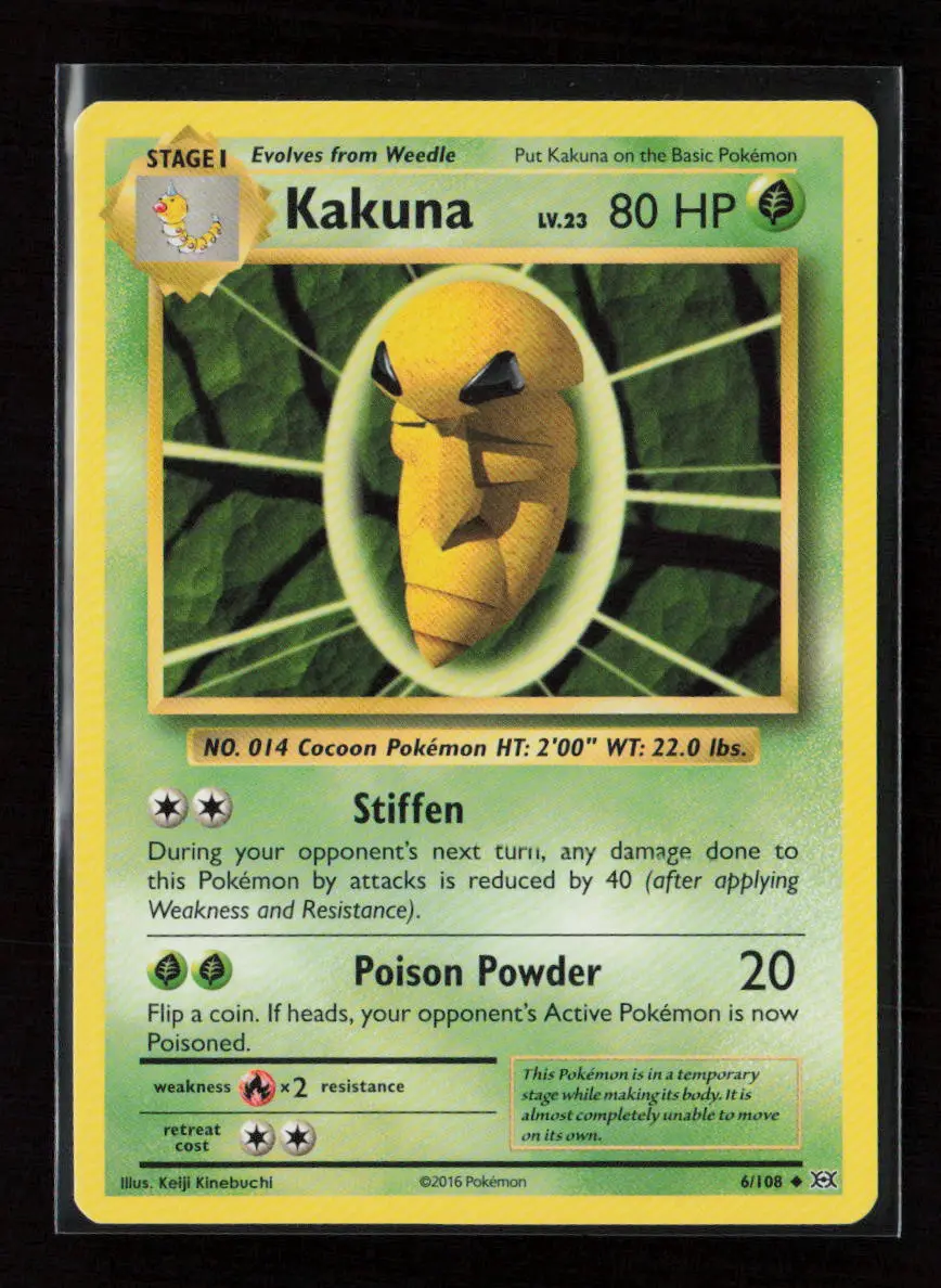 Kakuna Uncommon Xy - Evolutions 6/108 Lp 1